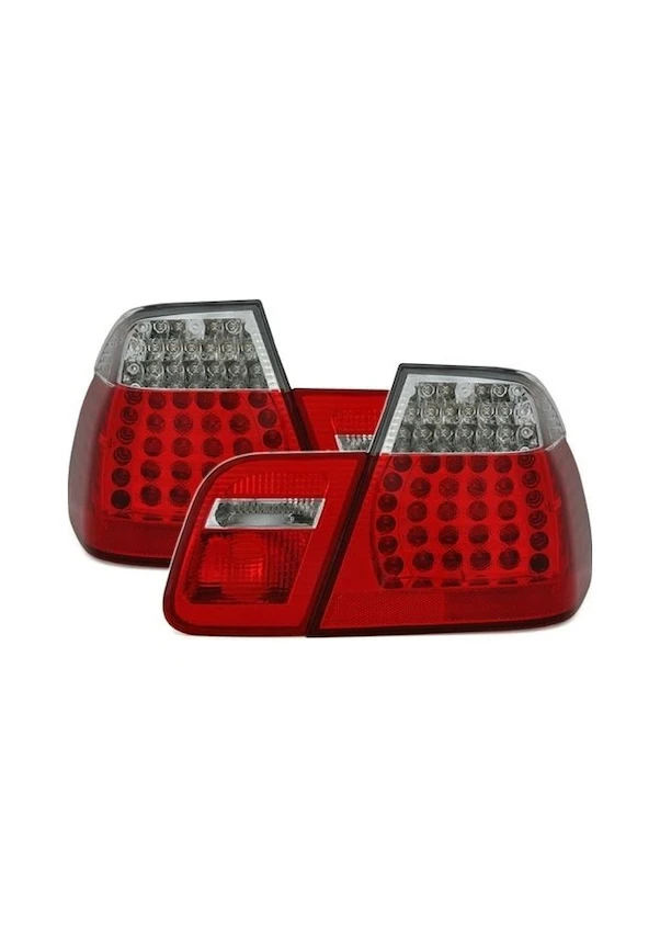 Bmw E46 4d Ledli Stop Kırmızı Beyaz